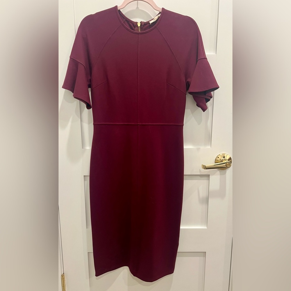 Gorgeous and Elegant Burgundy Dress